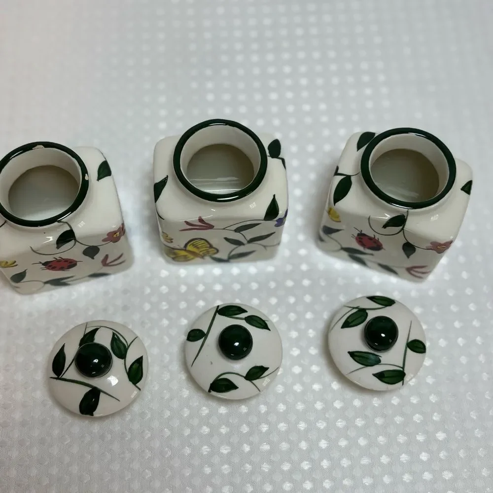 Baun Bros Butterfly Garden Spice Jars Set of 3
